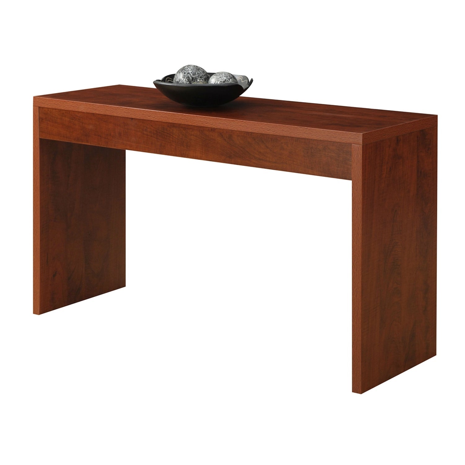 Living Room > Console & Sofa Tables - Cherry Finish Sofa Table Modern Living Room Console Table
