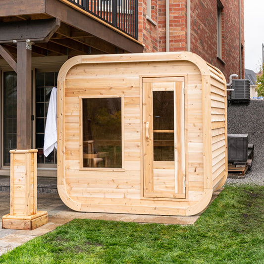 Luna Cedar Sauna - Modern Outdoor Sauna Kit