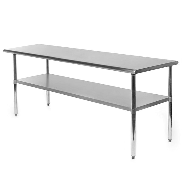 Kitchen > Utility Tables & Workbenches - Heavy Duty 72 X 24 Inch Stainless Steel Kitchen Restaurant Prep Work Table