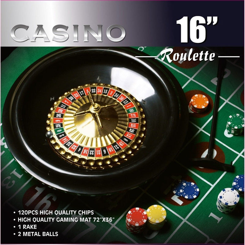 16-inch Roulette Wheel Game Set by Da Vinci-Novel Home