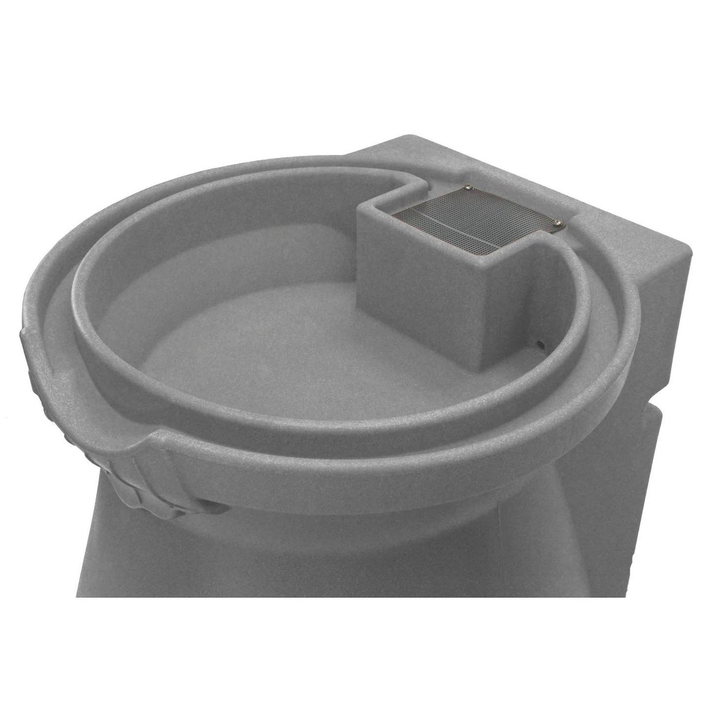 Outdoor > Gardening > Rain Barrels - Grey Granite 65 Gallon Plastic Urn Rain Barrel With Planter Top