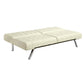 Living Room > Futons - Splitback Multi-Position Futon Sofa Sleeper In Vanilla