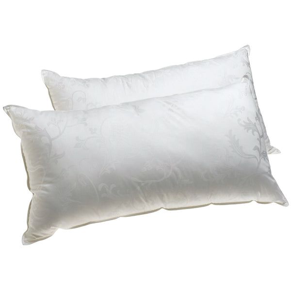 Bedroom > Pillows - Set Of 2 - King Size Hypoallergenic Pillows With Gel Fiber Fill