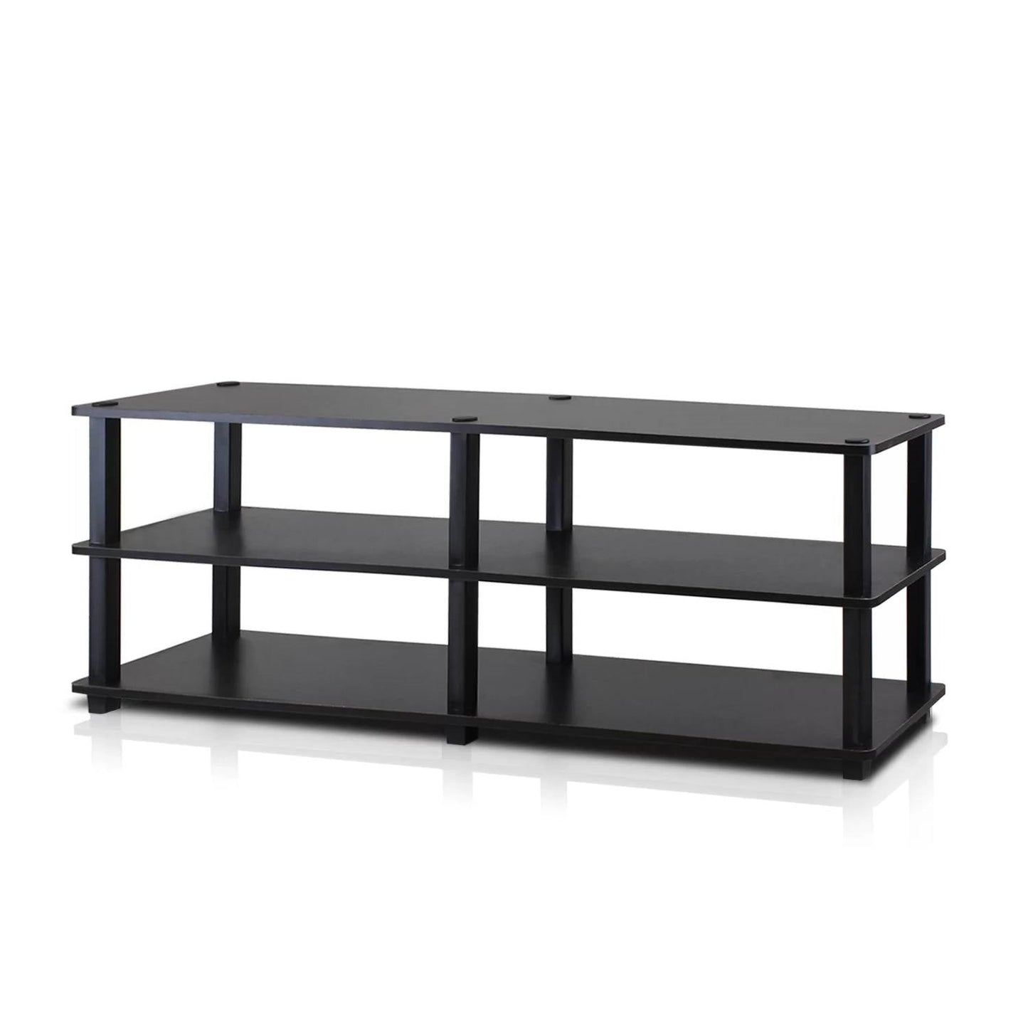 Accents > Shoe Racks - Modern 3-Shelf Espresso Black Shoe Rack - Holds Up To 18 Pair Of Shoes