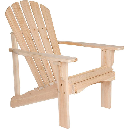 Outdoor > Outdoor Furniture > Adirondack Chairs - Ergonomic Natural Cedar Wood Adirondack Chair