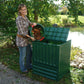Outdoor > Gardening > Compost Bins - Outdoor Composting 110-Gallon Composter Recycle Plastic Compost Bin - Green
