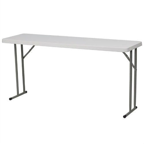 Office > Folding Tables - White Top Commercial Grade 60-inch Folding Table - Holds Up To 330 Lbs