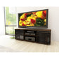 Living Room > TV Stands And Entertainment Centers - Contemporary Brown TV Stand With Glass Doors - Fits TV's Up To 64-inch