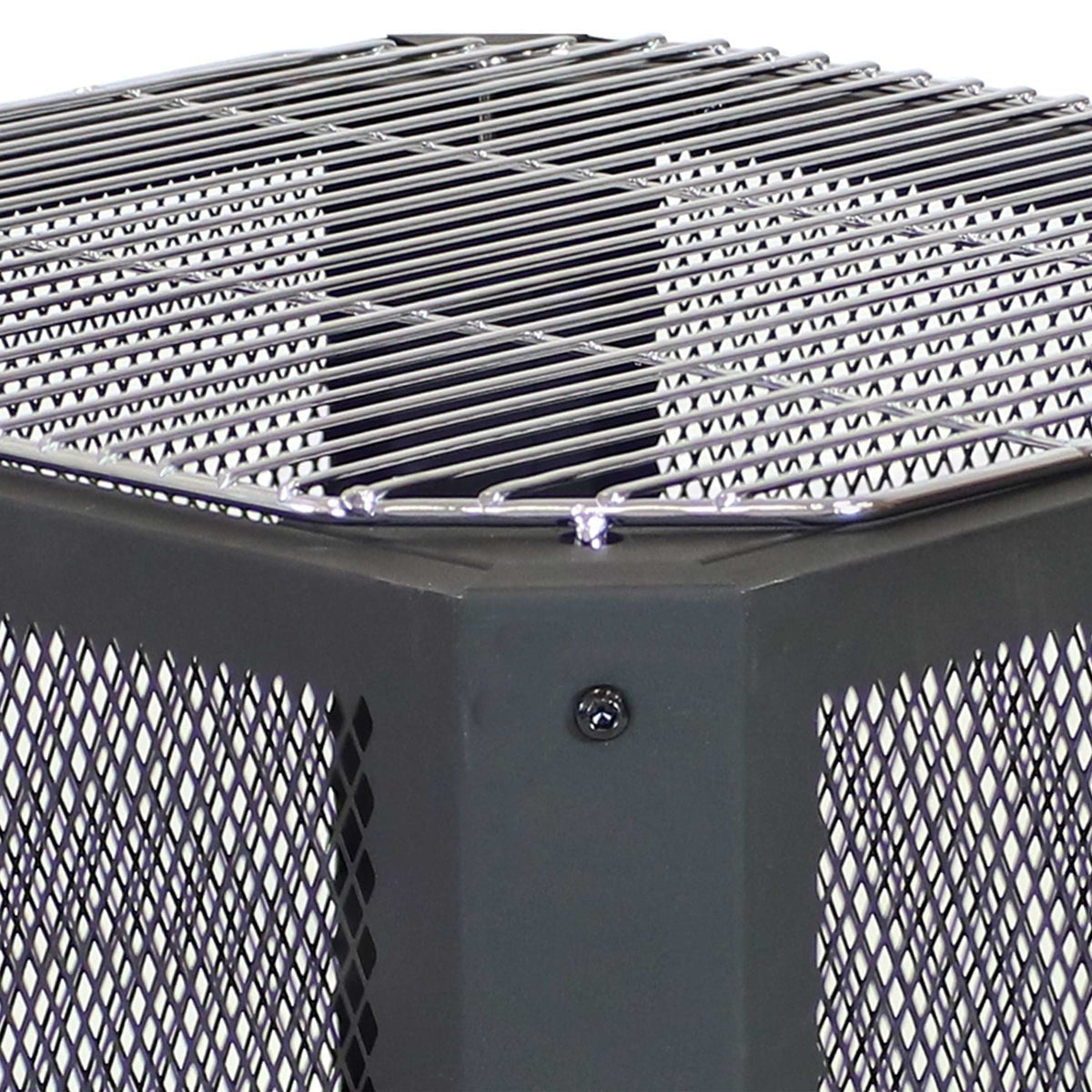 Outdoor > Outdoor Decor > Fire Pits - 16 Inch Small Grelha Square Outdoor Fire Pit With Grilling Grate