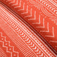 Bedroom > Quilts & Blankets - Full/Queen Scandinavian Chevron Orange White Stripe Reversible Cotton Quilt Set