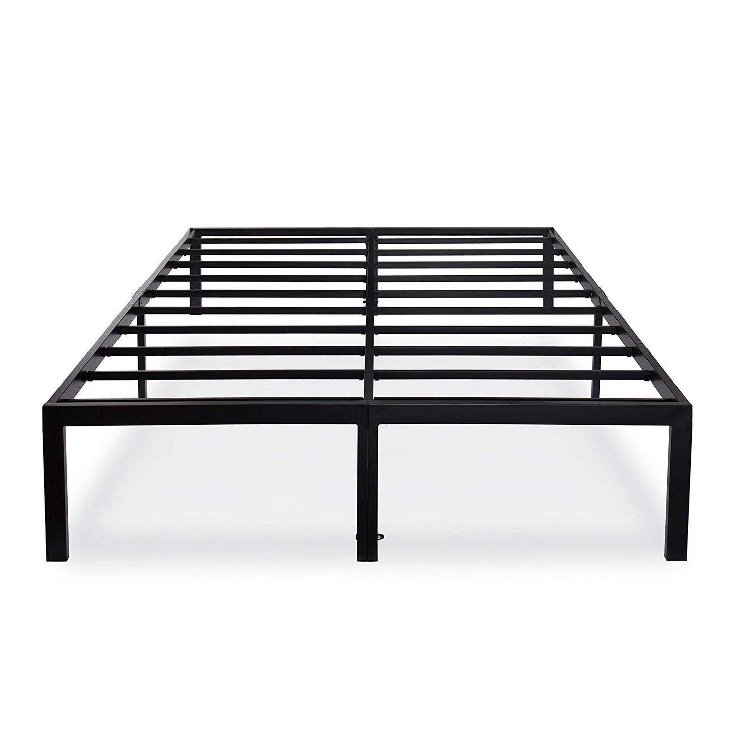 Bedroom > Bed Frames > Platform Beds - Full Size Heavy Duty Black Metal Platform Bed Frame