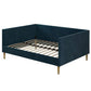 Bedroom > Bed Frames > Daybeds - Full Size Modern Navy Blue Upholstered Daybed