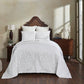 Bedroom > Bedspreads - Full Size 100-Percent Cotton Chenille 3-Piece Coverlet Bedspread Set In White