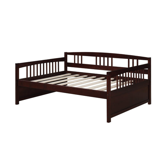 Bedroom > Bed Frames > Daybeds - Full Size Contemporary Daybed In Espresso Wood Finish