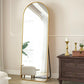 Temporarily Paused Products - Gold Large Full Length Rounded Leaning Wall Or Hanging Mirror