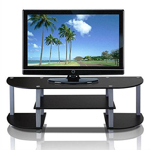 Living Room > TV Stands And Entertainment Centers - Contemporary Grey And Black TV Stand - Fits Up To 42-inch TV