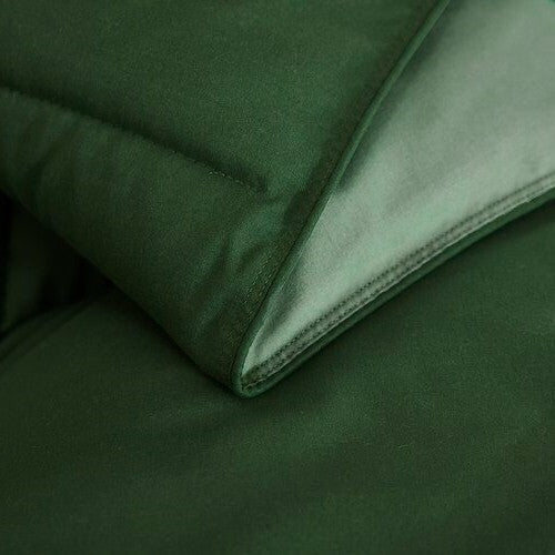 Bedroom > Comforters And Sets - Full/Queen Traditional Microfiber Reversible 3 Piece Comforter Set In Green