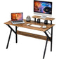 Office > Computer Desks - Modern 47-inch Home Office Laptop Computer Desk With Moveable Top Shelf