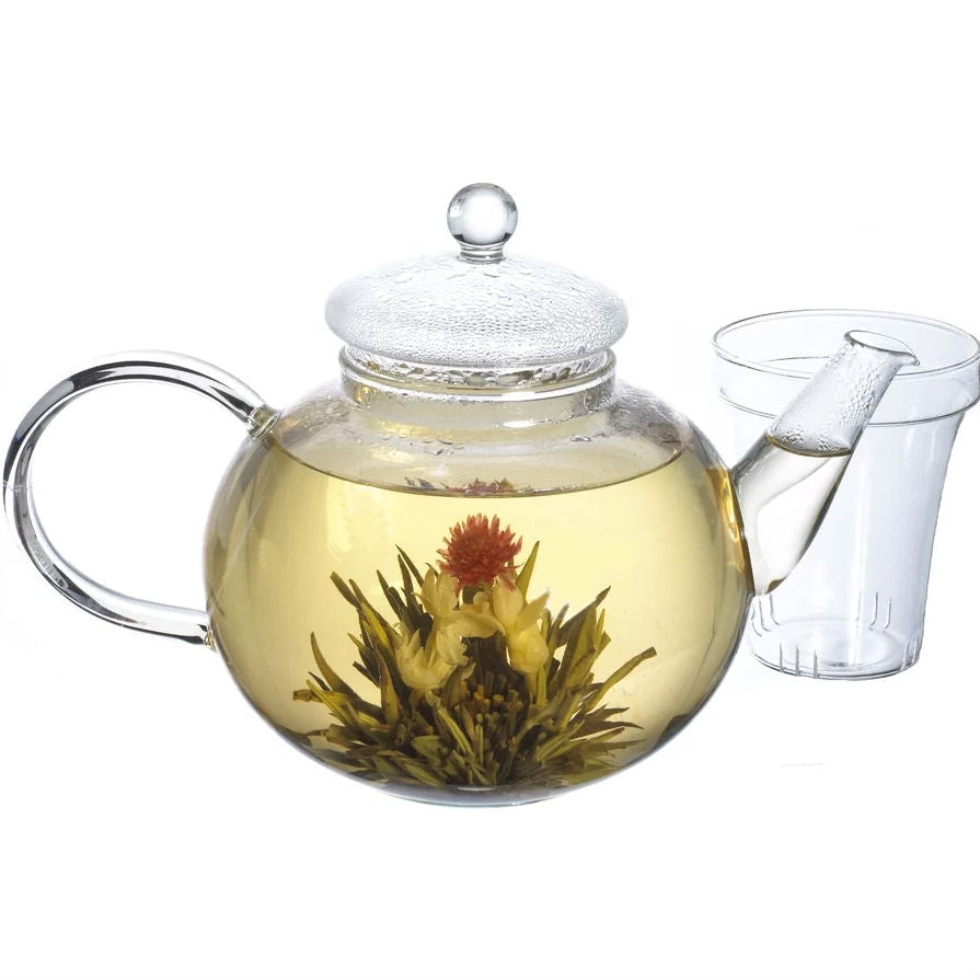 Kitchen > Teapots - Borosilicate Glass 1.32 Quart Teapot With Removable Infuser