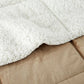 Bedroom > Comforters And Sets - King Plush Microfiber Reversible Comforter Set In Gold