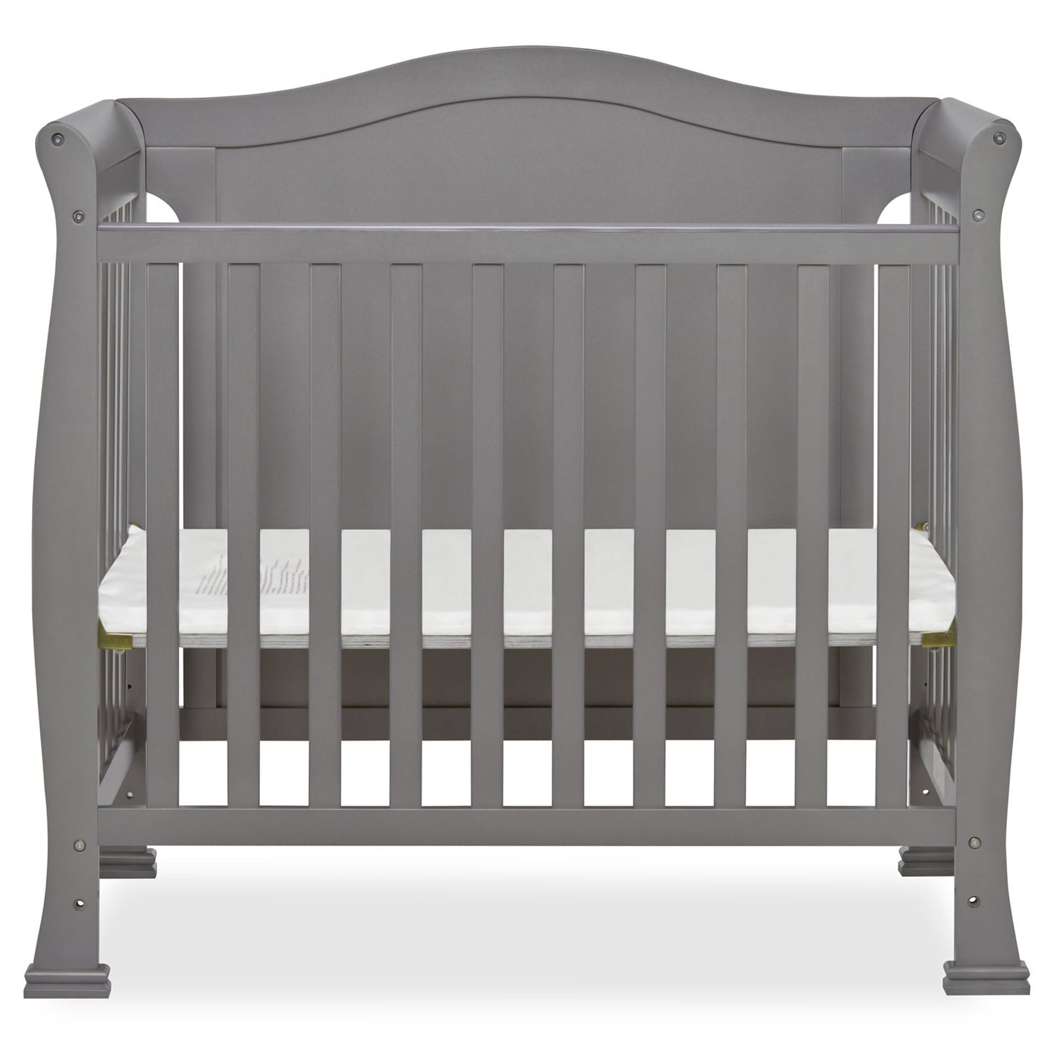 Bedroom > Baby & Kids - Solid Pine Wood 3-in-1 Convertible Baby Crib Daybed Toddler Bed In Grey Finish