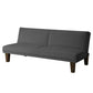 Living Room > Sofas - Grey Modern Upholstered Microfiber Adjustable Futon Sleeper Sofa