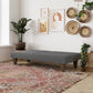 Living Room > Sofas - Grey Modern Upholstered Microfiber Adjustable Futon Sleeper Sofa