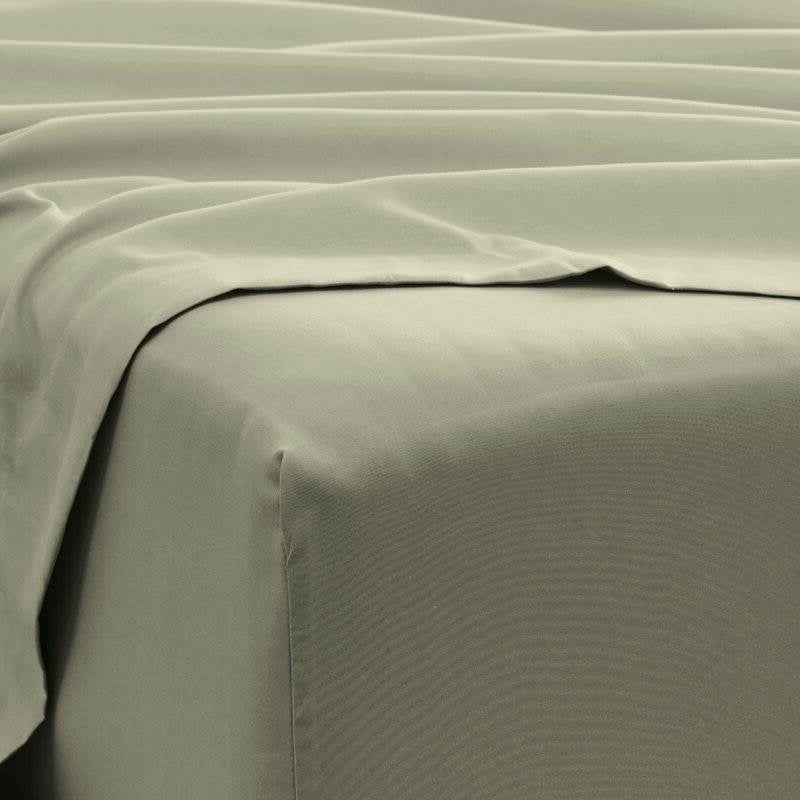 Bedroom > Sheets And Sheet Sets - King Size Sage 6 PCS Soft Wrinkle Resistant Microfiber Polyester Sheet Set