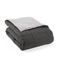 Bedroom > Comforters And Sets - Full/Queen 3-Piece Microfiber Reversible Comforter Set In Grey / Light Grey