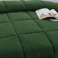 Bedroom > Comforters And Sets - Queen Size Green 3 Piece Microfiber Reversible Comforter Set