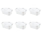 Bathroom > Laundry Hampers - Set Of 6 White Laundry Baskets W/ Carry Handles