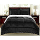 Bedroom > Comforters And Sets - Twin Size 2 Piece Ultra Soft Sherpa Wrinkle Resistant Comforter Set In Black