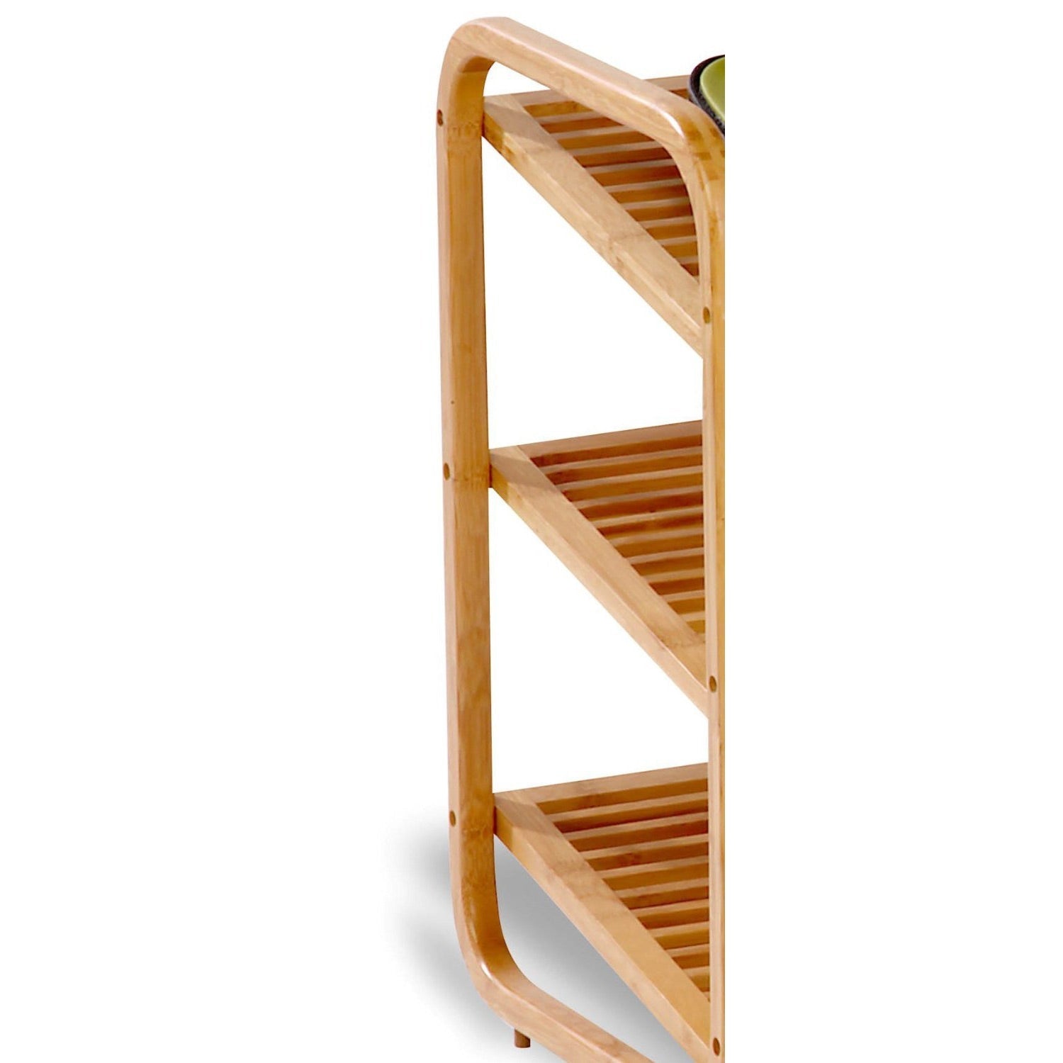 Accents > Shoe Racks - 3-Tier Bamboo Shoe Rack Shelf  - Holds 9-12 Pairs Of Shoes