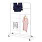 Eco-Friendly > Laundry - White Rolling Multi Use Laundry Clothes Drying Rack