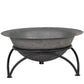 Outdoor > Outdoor Decor > Fire Pits - 23.5 Inch Wood-Burning Small Cast Iron Fire Pit Bowl With Stand