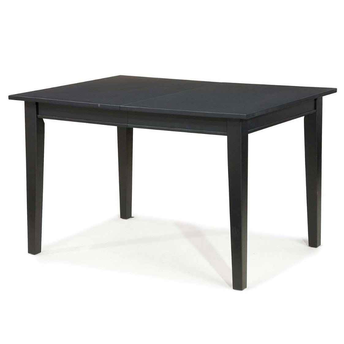 Dining > Dining Tables - Space Saving Expandable Dining Table 48-66-inch In Ebony Black Wood Finish