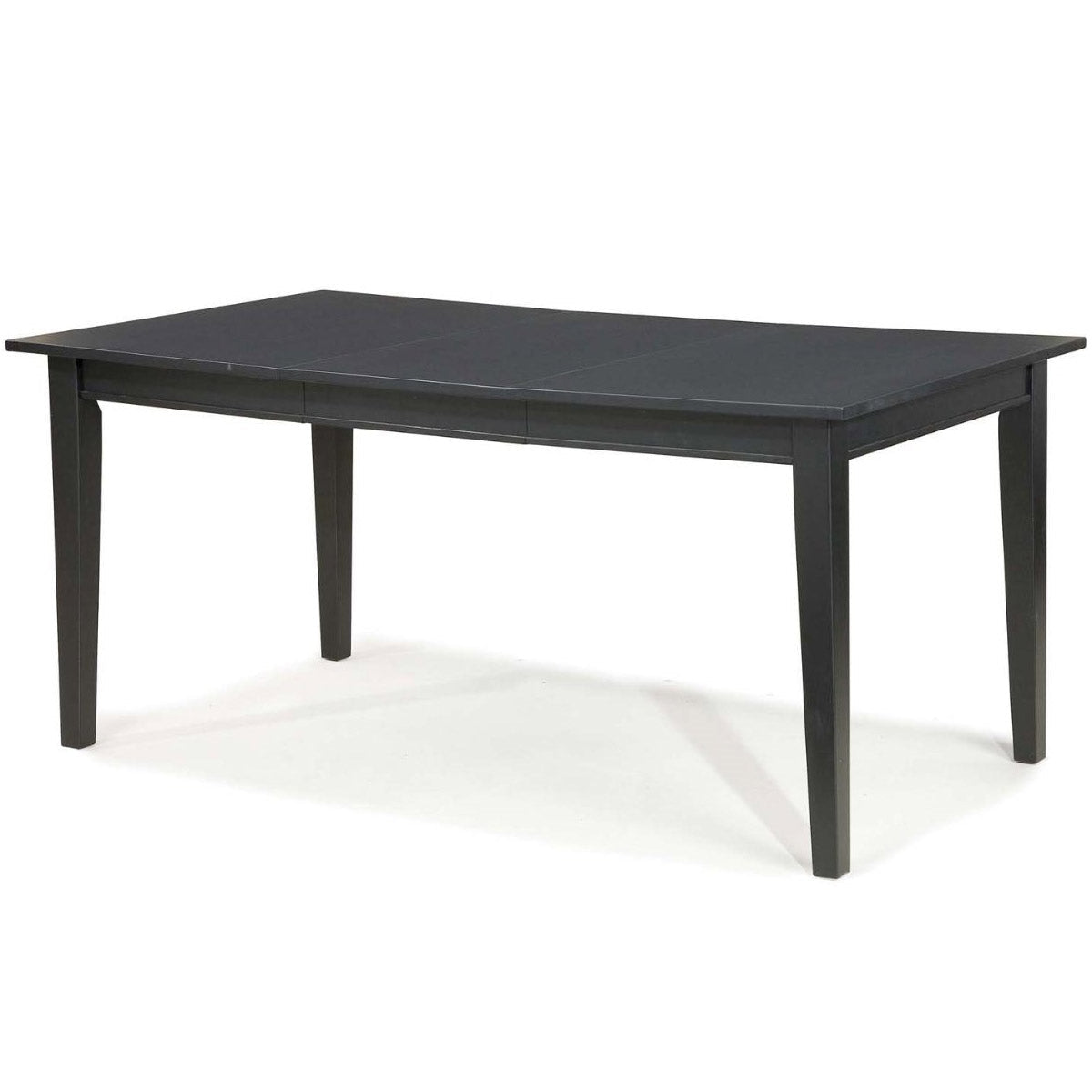Dining > Dining Tables - Space Saving Expandable Dining Table 48-66-inch In Ebony Black Wood Finish