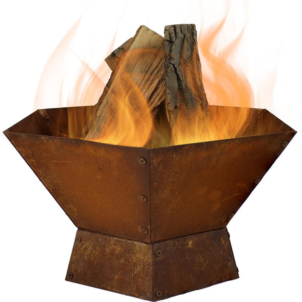 23 Inch  Rustic Steel Affinity Fire Pit-Novel Home