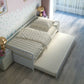 Bedroom > Bed Frames > Platform Beds - Twin/Twin Dorm Style Trundle Daybed Platform Bed Frame In White