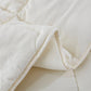 Bedroom > Comforters And Sets - Queen Size Off White 3 Piece Microfiber Reversible Comforter Set