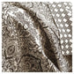 Bedroom > Quilts & Blankets - King Size 3-Piece Cotton Quilt Set In Black White Paisley Damask