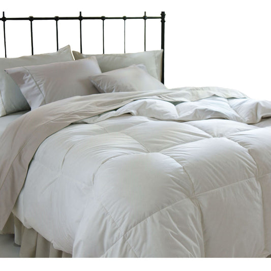 Bedroom > Comforters And Sets - King Size Down Alternative Comforter In White Microfiber