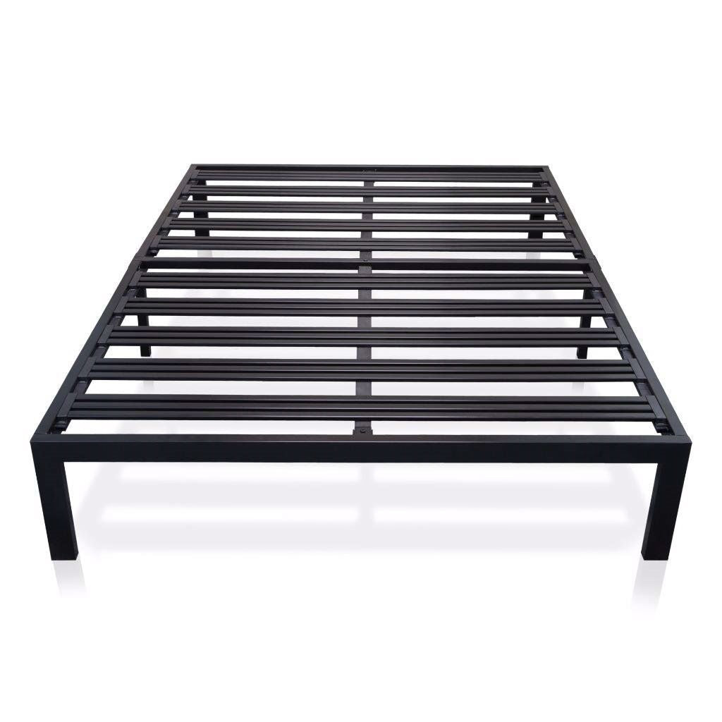 Bedroom > Bed Frames > Platform Beds - King Metal Platform Bed Frame With Heavy Duty Slats