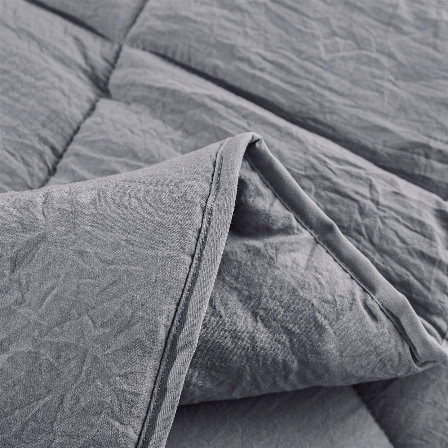 Bedroom > Comforters And Sets - King Size Grey 3 Piece Microfiber Reversible Comforter Set
