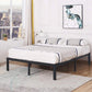 Bedroom > Bed Frames > Platform Beds - King Heavy Duty Metal Platform Bed Frame With Wood Slats 3,500 Lbs Weight Limit