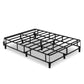 14 Inch 2-in-1 Box-Spring Foundation Bed Frame in King-Novel Home