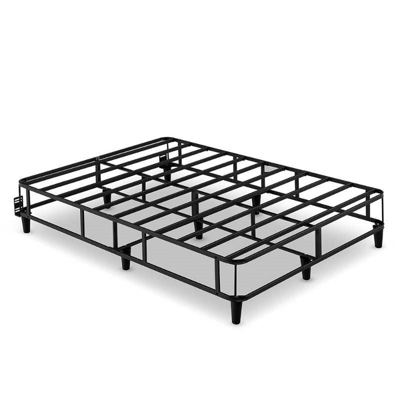 14 Inch 2-in-1 Box-Spring Foundation Bed Frame in King-Novel Home