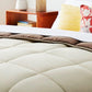 Bedroom > Comforters And Sets - King All Seasons Beige/Brown Reversible Polyester Down Alternative Comforter