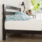 Bedroom > Bed Frames > Platform Beds - King Size Heavy Duty Metal Platform Bed Frame With Headboard And Wood Slats