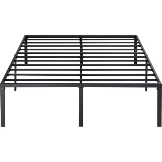 Bedroom > Bed Frames > Platform Beds - King 18-inch Metal Platform Bed Frame With Under-Bed Storage Space